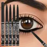 Black-6pc Pen Style Eyeliner Multi-Pack for Adults, Long Wear Waterproof, Sweatproof, Smudge-Proof, Easy Twist-Up, Long Lasting, Smooth Application Pencil Makeup for Quick Eye Looks