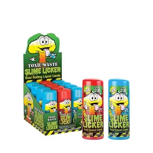 Slime Lickers Candy 2.0, Blue Raspberry & Strawberry, Roller Candy New Version 2 Fl Oz - 12/counts (Blue Razz8 ,Strawberry 3 )