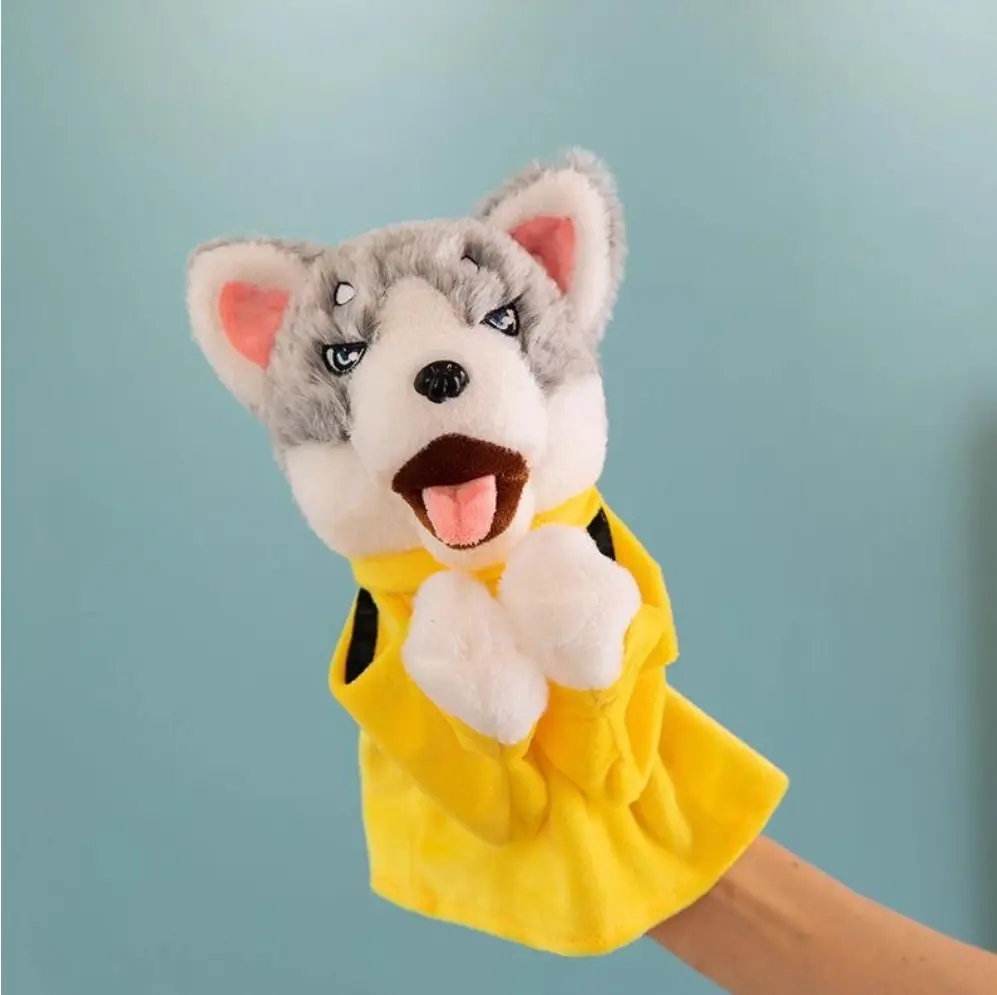 Boxing Husky St Plush Toy for Dog Battle Play Stress Relief with Yellow Hoodie Comfortable Design Soundable Foldable Christmas Tree Lights Day the Dead Decorations Set Canvas Tote Bag Star and Stripe Wreath Bows