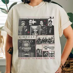 Creed Shirt,  Creed Tour Merch, Creed Band T-Shirt,  Top Day