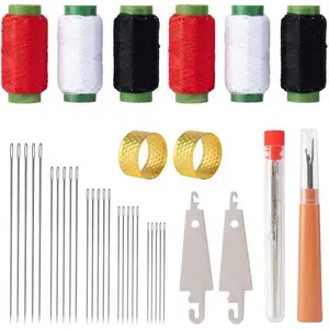 Stocking Stuffers for Women �C 37 PCS Big Eye Steel Sewing Needles Kit, Stainless Steel Hand Sewing Needles, Easy Threading, Christmas Gifts for Women, Mom, Grandma & Teen Girls