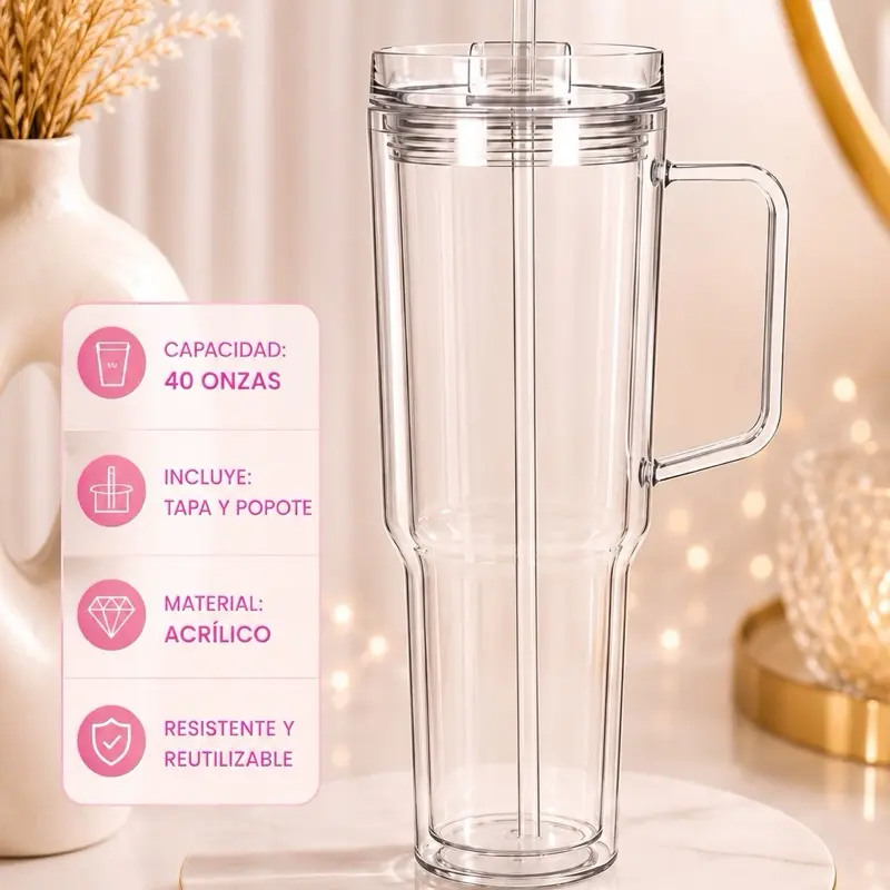 40oz Snowglobe Tumbler Personalizados a su gusto con el efecto que deseen