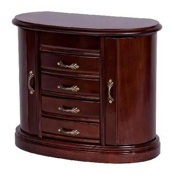 Mele & Co. Heloise Wooden Jewelry Box in WalnutFinish Mele & Co. Heloise Wooden Jewelry Box in WalnutFinish