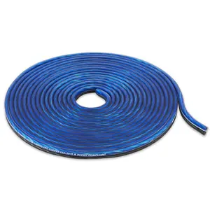 XWS1225 25 ft 12-Gauge EnvyFlex 100% Oxygen Free Copper Speaker Wire (Blue/Gray)