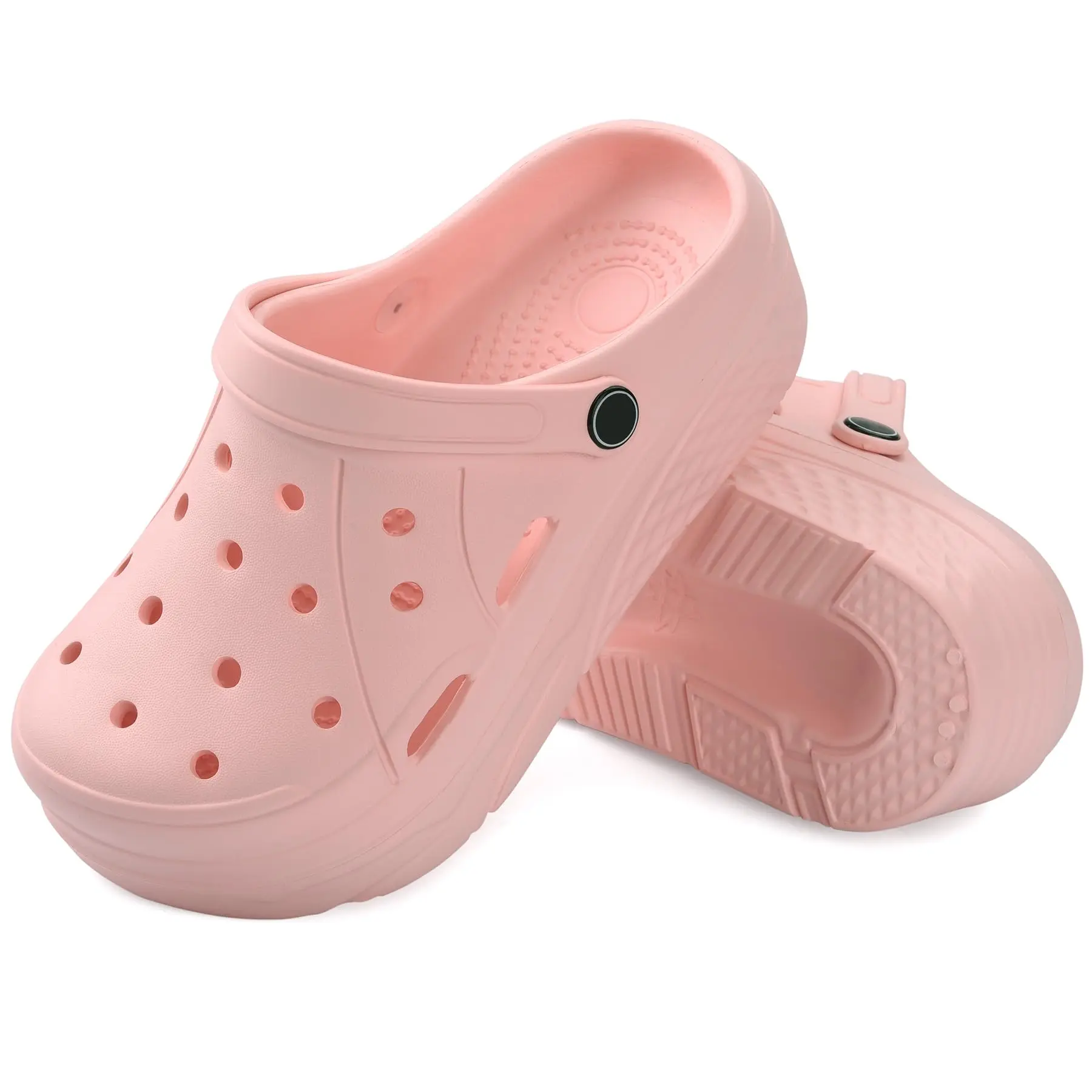 VONMAY Women's Platform Clogs Garden Shoes with Arch Support Comfortable Slip-on Slide Sandals Beach pink bedroom black casual Slippers Girl Walking Shoes showershoes Footwear Summer Flatform Flipflop