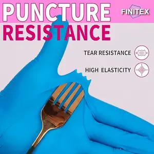 Disposable Nitrile Gloves, 100-Count — Latex-Free, Waterproof, Tear-Resistant, Thickened Heavy-Duty Cleaning Gloves. One Box for Kitchen, Tattoo, Salon, Bathroom, and Outdoor Chores