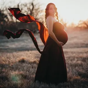 Floor Length LONG Ball Gown Maternity Dress Photoshoot Maxi Infinity Dress Formal Pregnant Bridesmaid Dress Wedding