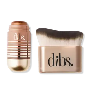 Dibs Beauty Glow Head-To-Toe Highlighter Tan Trick) & Body Brush Duo