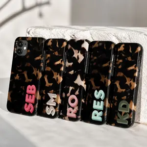 Personalized Tortoiseshell Plastic Smartphone Case Durable Protective Shockproof Cellphone Accessory for iPhone 17 17 Pro Max 17 Pro 16 15 14 13 12 11 with Lifetime Guarantee Glossy Matte Finish Rubber Casing Protector