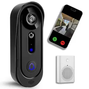 Video Doorbell Camera Wireless 1080P,Support Alert, Night Vision,Indoor Chime,Two Way Audio,Battery Power,Only 2.4Ghz
