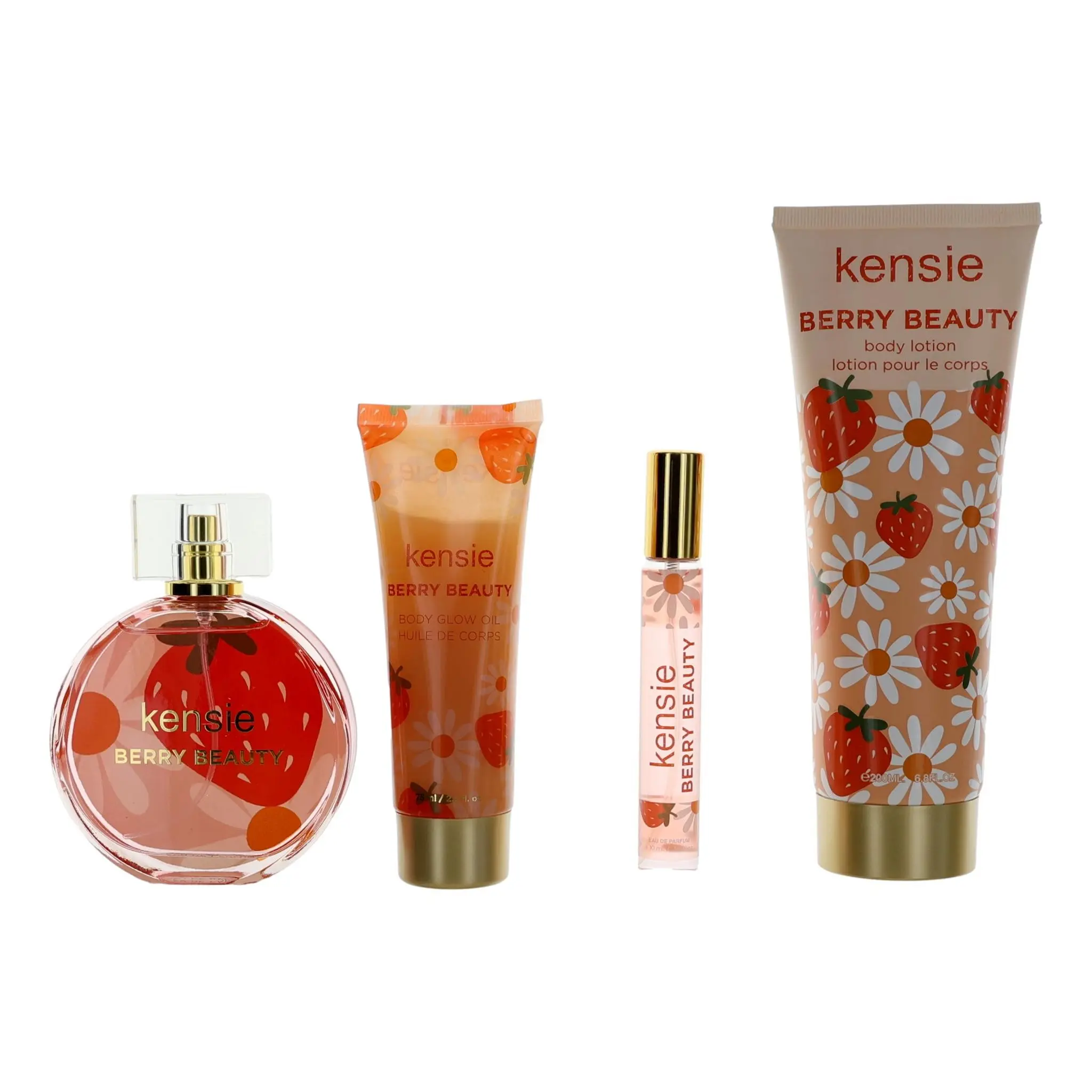 Kensie Women's Peach-Scented Fragrance & Body Care Gift Set - 4-Piece Aroma Collection