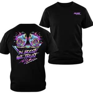 FASS Diesel Fuel Systems T-shirt, In Boost We Trust Graphic, 2 Sides, Soft Cotton Shirt, Diesel Performance Truck Apparel for Men & Women  Men's and women's tops suitable for everyday wear and all seasons