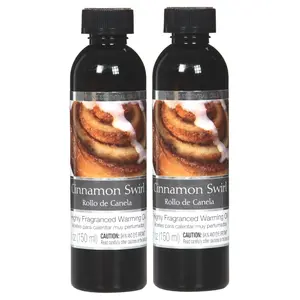 Cinnamon Swirl Fragrance Warming Oils for Home, Weddings, Spa, and Bathrooms - Scented Auroma Aroma Candle