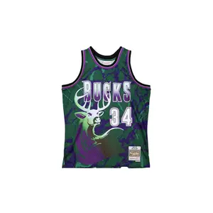 Team Marble Swingman Jersey "NBA Milwaukee Bucks 1996 Ray Allen" TFSM1278 MBU96RALGREN