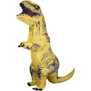 Adult Inflatable T-Rex Costume, Funny Prop for Party Performances, Fun Cosplay Outfit Fits heights 155-190cm, includes fan and battery box, no batteries included & Viral TikTok Party Look