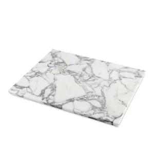 Italian Natural Marble Cutting Board for Kitchen, 16x20inch Extra Large Hand Crafted Marble Slab for Cheese, Charcuterie, Pastry Board - Wedding Gift, House Warming Gift(Arabescato)