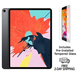 Refurbished Apple iPad Pro 12.9" (3rd Gen) A2014 (WiFi + Cellular Unlocked)-Good Condition with Pre-Installed Tempered Glass & 1 Year Warranty