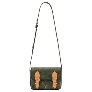 Louis Vuitton Monogram Surplus Camo Print Coated Canvas Mini Satchel for Men in Green