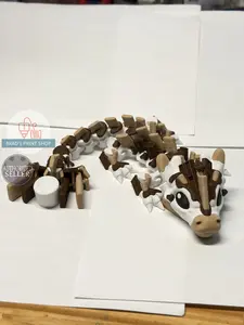 Adorable Baby S'mores Dragon 3D Printed with Intricate Details and Colorful Design