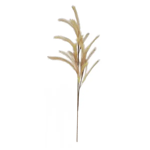 44"L Fabric Pampas Grass Spray. Yellow/Brown