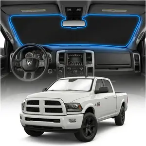 for Dodge RAM 2500 3500 Sun Shade Windshield Cover - Custom Fit RAM 2500 3500 Accessories 2010-2025 2026 Sunshade Foldable UV Protection & Heat Shield Sun Visor Accessories