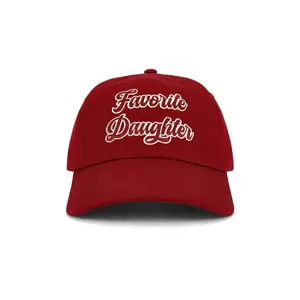 Favorite Daughter The Script Logo Baseball Cap in Brick Red