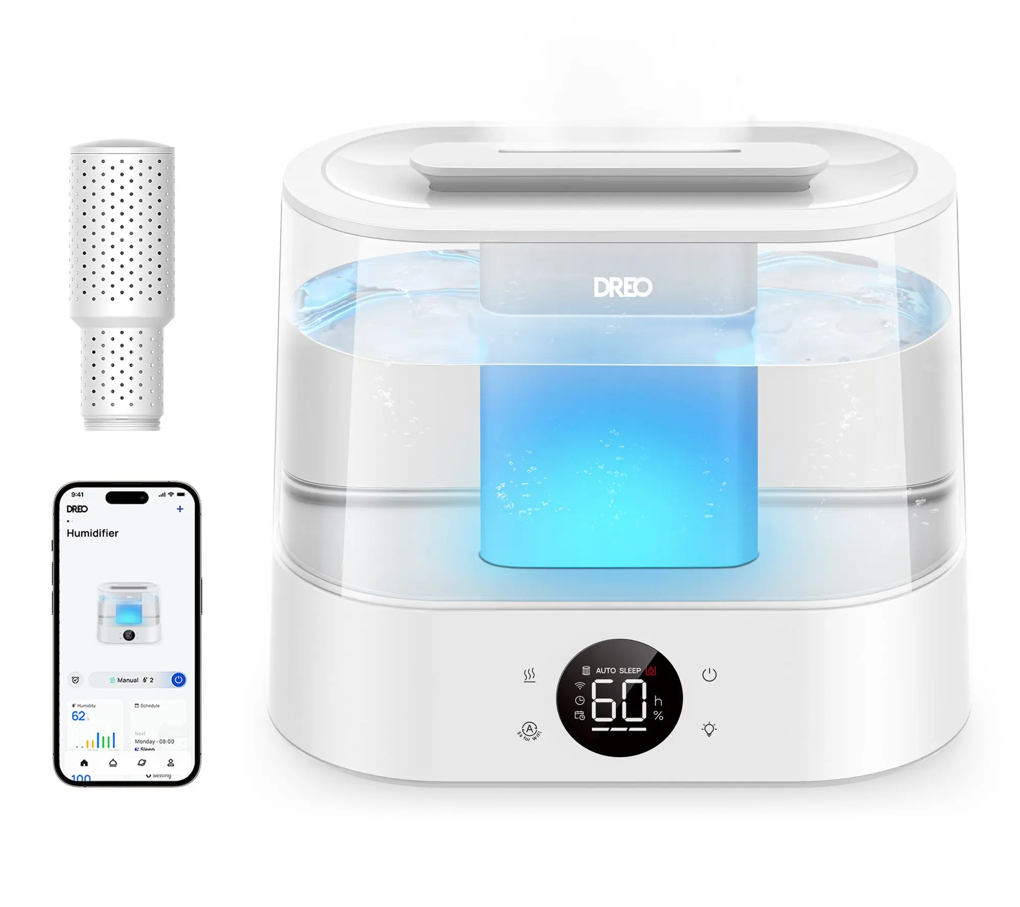 DREO 4 Liter Top Fill Smart Humidifier with Cool Mist DREO 4 Liter Top Fill Smart Humidifier with Cool Mist
