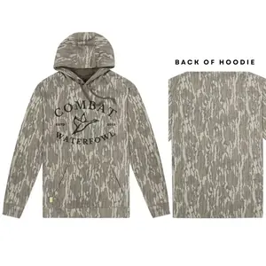Bottomland Sweatshirt, Hoodie Washed Out Camo Combat Waterfowl Hooded Sweater Outdoor Hunting Pullover Soft Durable Camouflage Sweatshirt, Hoodie Gift for Men - Menswear h