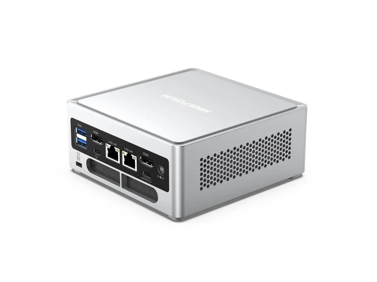 MINISFORUM NAB6 Lite Mini PC Core i5-12600H(12C/16T, up to 4.5 GHz) Mini Computer 16GB RAM + 500GB SSD, 2xHDMI + 2xUSB-C 4K@60Hz Outputs, 2x2.5G LAN, 4xUSB3.2, Intel Iris Xe Graphics Desktop Computer