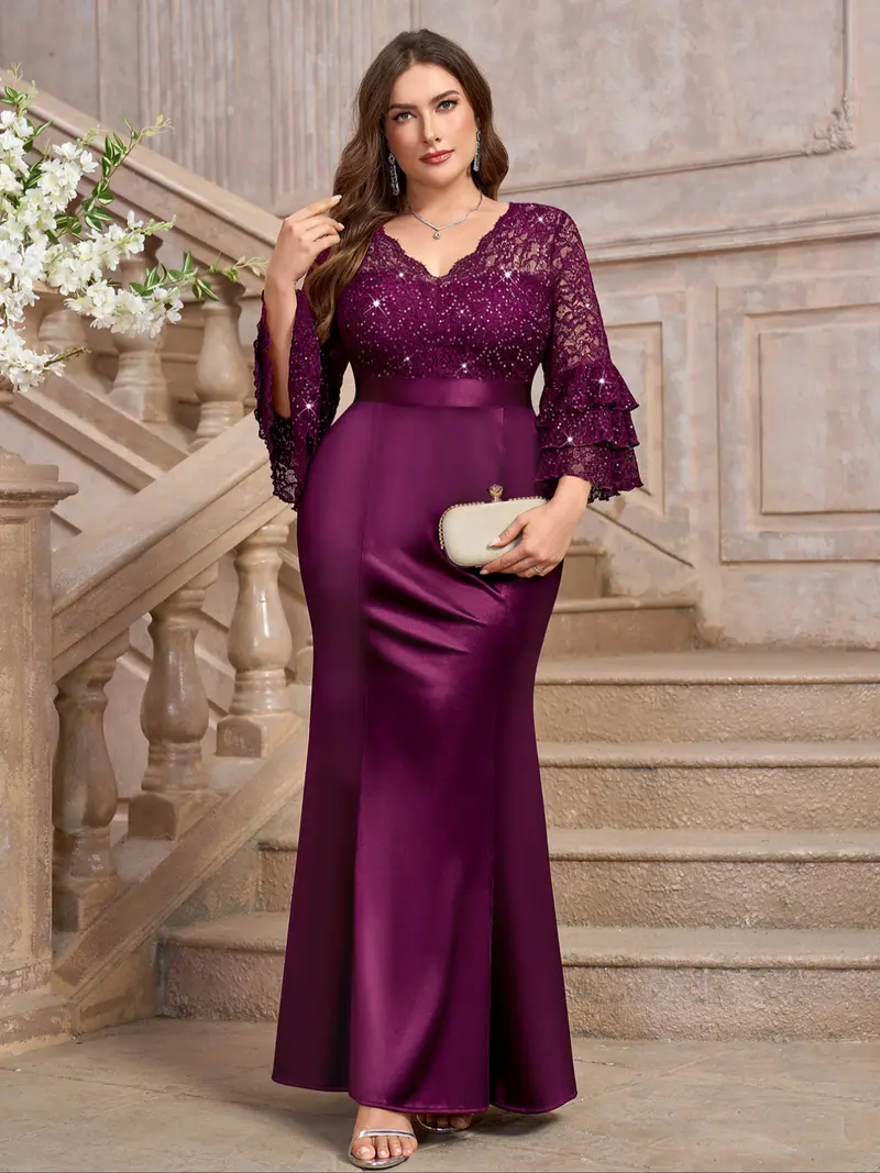 mermaid formal dresses plus size - TikTok Shop