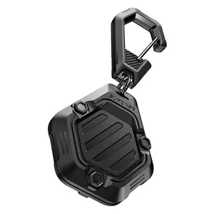 SUPCASE for Apple AirTag Case with Keychain Carabiner, Anti-Scratch Shockproof Soft Silicone Protective AirTag Holder Accessories for Dog Cat Collar, Keys, Luggage, Backpacks