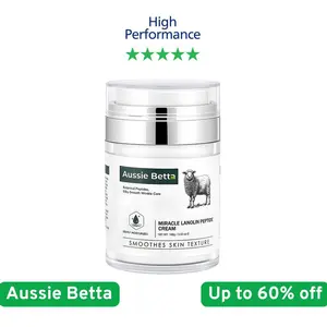 Aussie betta Luxury Lanolin Peptide Moisturizer Cream 100g, Daily Hydrate & Moisture Boost with Shea Butter, Multi-Peptide Complex for Deep Hydration, Firming, Glow & Skin Repair, Christmas Gift Skincare