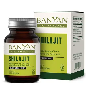 Shilajit Tablets for Balanced Energy, Natural Rejuvenation & Detoxification -  Organic Fulvic Acid Resin Supports Healthy Aging & Natural Stamina