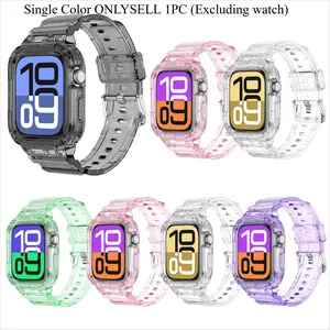 Fashionable Casual TPU Watch Band (Band Only), Smart Watch Straps, Multicolor Watch Band for Women & Men, Smartwatch Strap, Wearable Accessories Compatible with Apple Watch Series