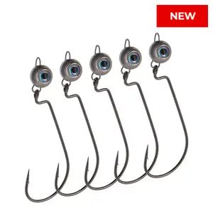 Reaction Tackle Tungsten Free Swing Jig Head- 5-Pack - New