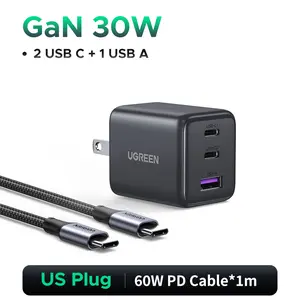 UGREEN PD30W 2C1A/PD20W 1C1A Charger Bundle, with Type-C Cable, Fast Charging for iPhone 17 16 Pro Max Multi-Port Foldable,TikTokShopBacktoSchool，TikTokShopBlackFriday ,TikTokShopHolidayHaul