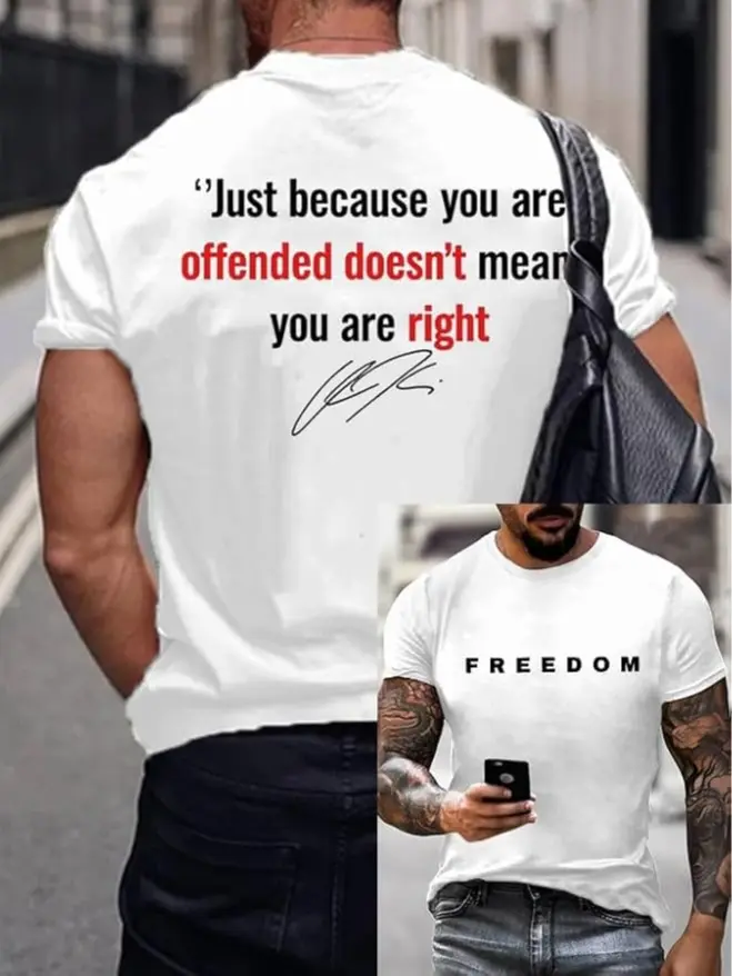Freedom Charlie Kirk, Men's Commemorative 1993 2025 Printed T-Shirt, Freedom Round Neck T-Shirt, Unisex Graphic Tee