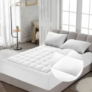 WeCharmer Mattress Pad Quilted Fitted Mattress Protector - Breathable, Soft, Cooling, Comfortable, 8-21" Deep Pocket, Breathable Design