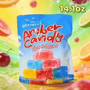 Edible Gem Crystal Candy | 14.1 oz Colorful Fruity Mix | Crunchy Outside & Soft Inside | Gem-Style Candies for Kids, Snacks & Parties Sweet