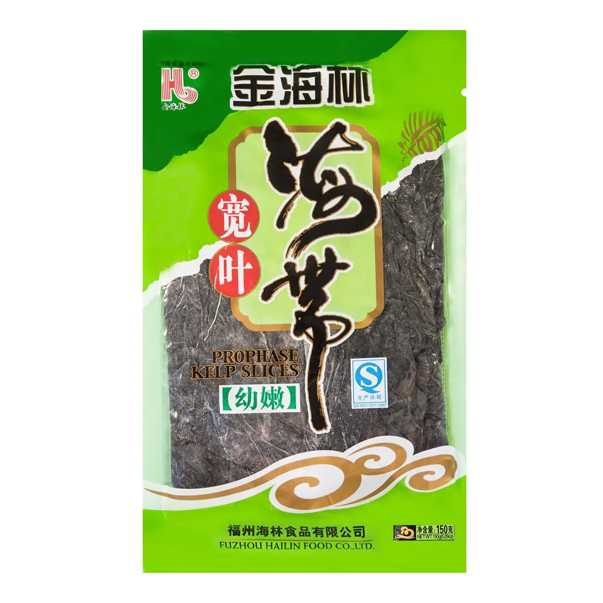 JINHAILIN Wide Leaf Kelp Seaweed - 150g Dried Edible Sea Vegetable for Sushi, Salads, Soups - Premium Quality