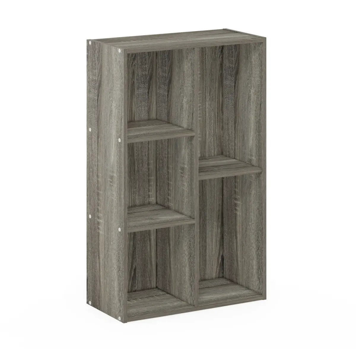 212 MAIN 5-Cube No-Tool Assembly Open Shelving - French Oak Finish, Indoor Living Room Furniture Storage Rack