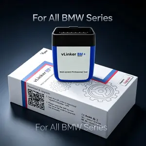 Vgate vLinker BM+ OBD2 Scanner for BMW, Perfect Gift for BMW Boyfriend Dad, BimmerCode Adapter Bluetooth OBDII Code Reader for Mini E/F/G/R Series, Car Diagnostic Tool