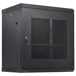 VEVOR 12U Wall Mount Server Cabinet, TikTokShopBlackFriday, 15.5'' Depth, Network Rack Enclosure, Supports up to 200 lbs, Secure Locking System, Ideal for IT Hardware, Audio/Video Components