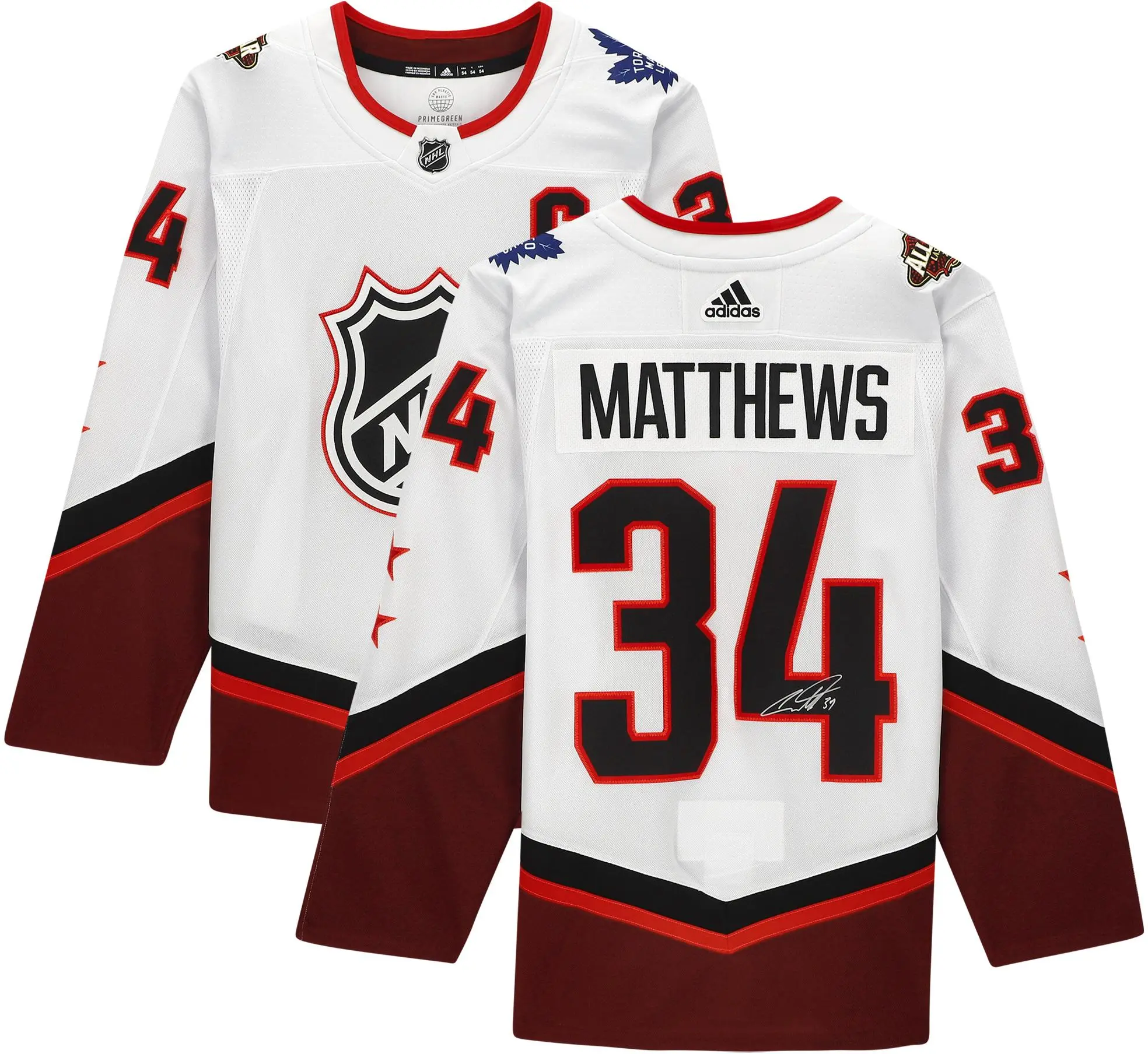 Auston Matthews Autographed 2022 NHL All-Star Game White Adidas Authentic Jersey - Fanatics Authentic Certified