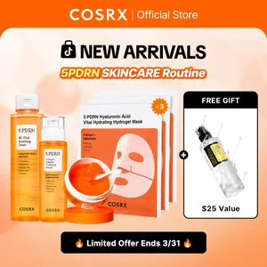 [NEW] [COSRX Official] 5 PDRN Skin Renewal Routine l 5 PDRN Toner + 5 PDRN Serum + 5 PDRN Eye Patch + 5 PDRN Hydrogel Mask (3ea) l hydrate • repair • plump • glow