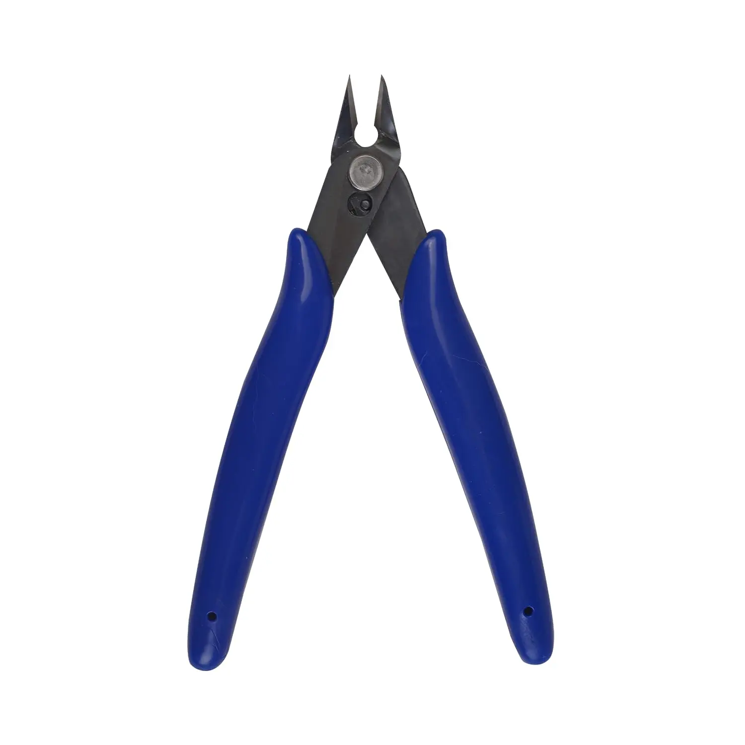 Precision Flush Cutters - 5-inch Angled Electronic Wire Snips For  Electronics & Models | High Carbon Steel With Spring-loaded Design