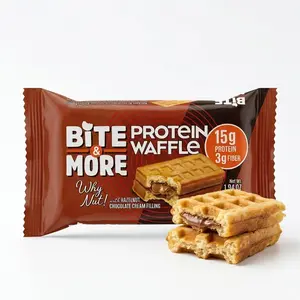 Bite Protein Waffle with Hazel Nut Cream Filling