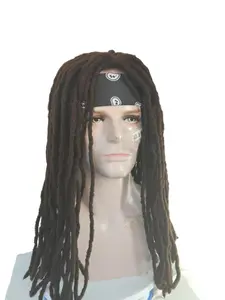 Dreads Wig Cap Directly Attached Hairpiece, Dreadlock Wigs Long Hairstyle Suitable for Performances & Daily Wear, Trendy Design
