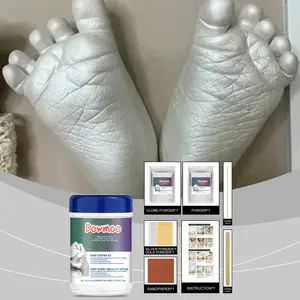 Creative 3D Handprint Cloning Powder – Valentine's Day Handprint and Footprint Souvenirs. Original Casting Set – The Perfect Gift and Event Choice for Couples, Family, and Friends.