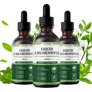 Liquid Chlorophyll Drops | Natural Mint Flavor | Digestive Health & Natural Deodorizing Support , 2 Fl Oz | Dietary Supplement For Men & Women